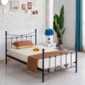 Κρεβάτι SOPHIE Μεταλλικό Sandy Black 210x128x110cm | Mycollection.gr