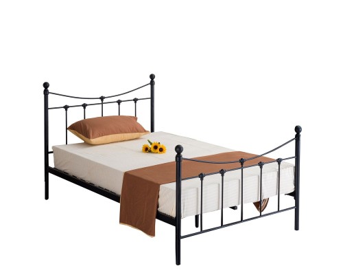 Κρεβάτι SOPHIE Μεταλλικό Sandy Black 210x128x110cm