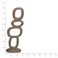Διακοσμητικό Οργανικό Μπεζ Αλουμίνιο 14.5x7x40cm | Mycollection.gr