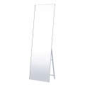 Καθρέπτης Δαπέδου EBOLI Ασημί Μέταλλο/Γυαλί 50x33x169cm | Mycollection.gr