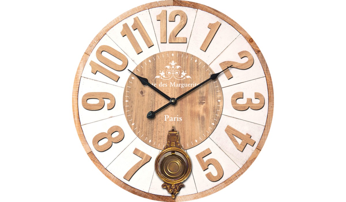 Ρολόι Τοίχου MDF Φ58x4cm | Mycollection.gr