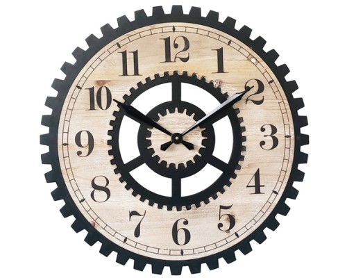 Ρολόι Τοίχου Ξύλο Φ60x4cm