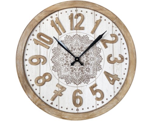 Ρολόι Τοίχου Ξύλο Φ60x4cm