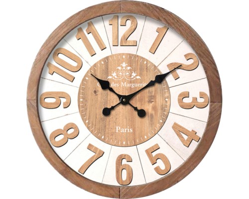 Ρολόι Τοίχου Ξύλο Φ40x5cm