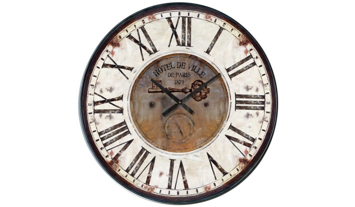 Ρολόι Τοίχου Μέταλλο Φ80x7cm | Mycollection.gr
