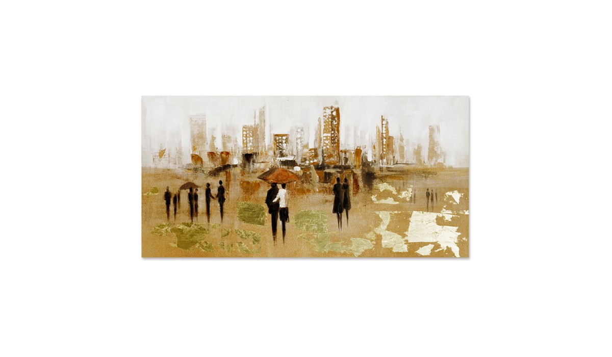 Πίνακας "Μέρα Στην Πόλη" Καμβάς 60x120x3cm | Mycollection.gr