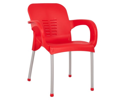 Καρέκλα Κήπου Κόκκινο PP 60x50x80xcm