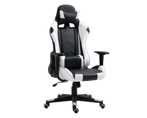 Καρέκλα Γραφείου Gaming NAVAN Λευκό/Μαύρο PVC 68x53x122-131cm