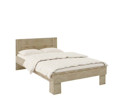 Κρεβάτι ΦAIΔPA Μοριοσανίδα Sonoma 124.2x204.2x80cm (Στρώμα 120x200cm)