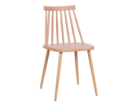Καρέκλα CYGNET Cappuccino PP/Μέταλλο 42x46x80cm