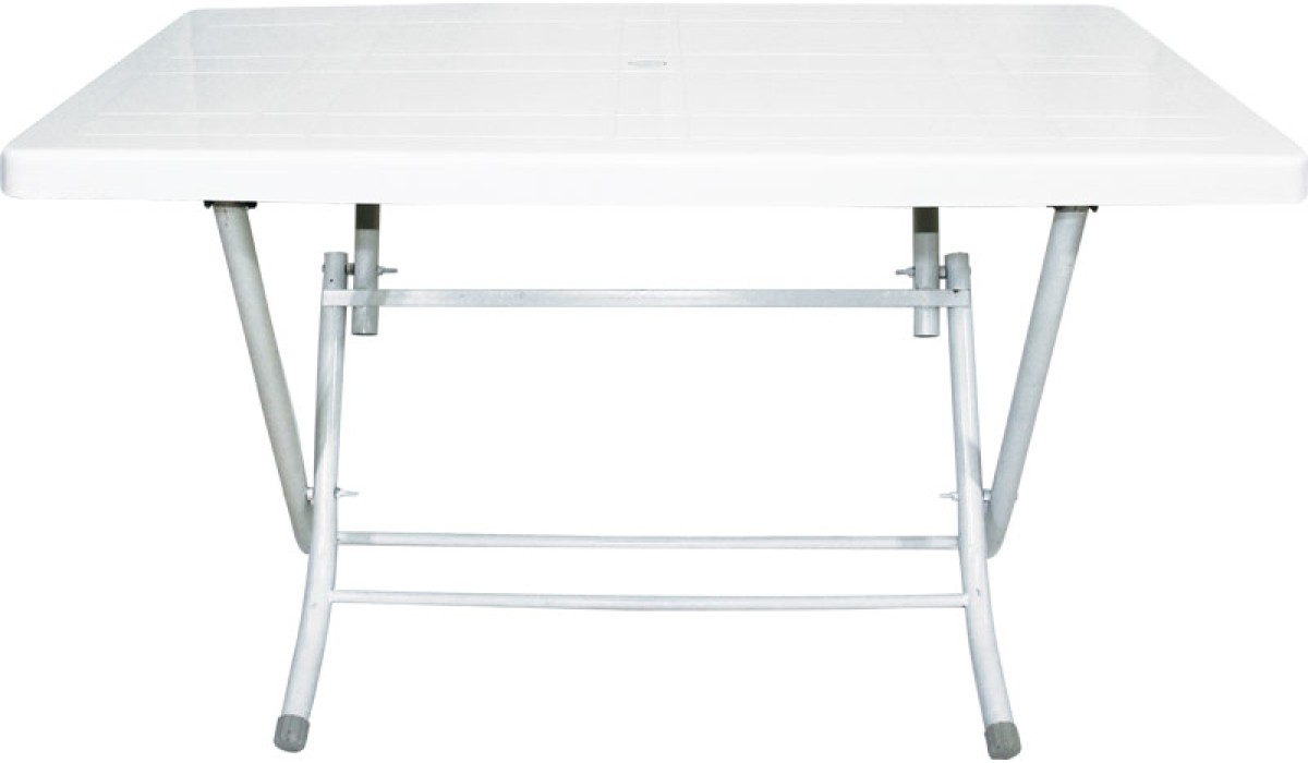 Πτυσσόμενο τραπέζι "CASUAL" πλαστικό σε χρώμα λευκό 140x80 | Mycollection.gr