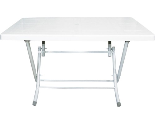 Πτυσσόμενο τραπέζι "CASUAL" πλαστικό σε χρώμα λευκό 140x80