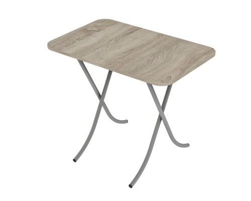 Tραπέζι "MOUNTAIN TOP" πτυσσόμενο από mdf/μέταλλο σε χρώμα σονόμα 60x90x75