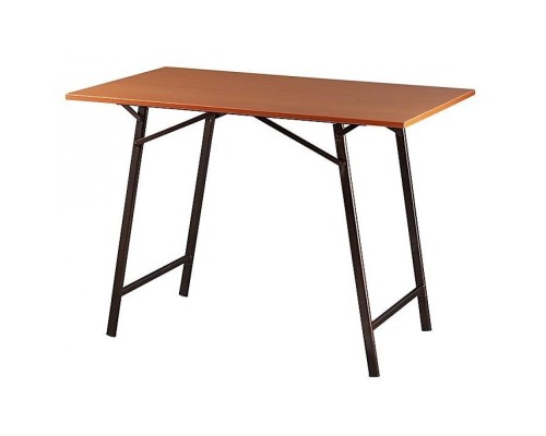 Τραπέζι μεταλλικό σε χρώμα μαύρο/καφέ 60x100