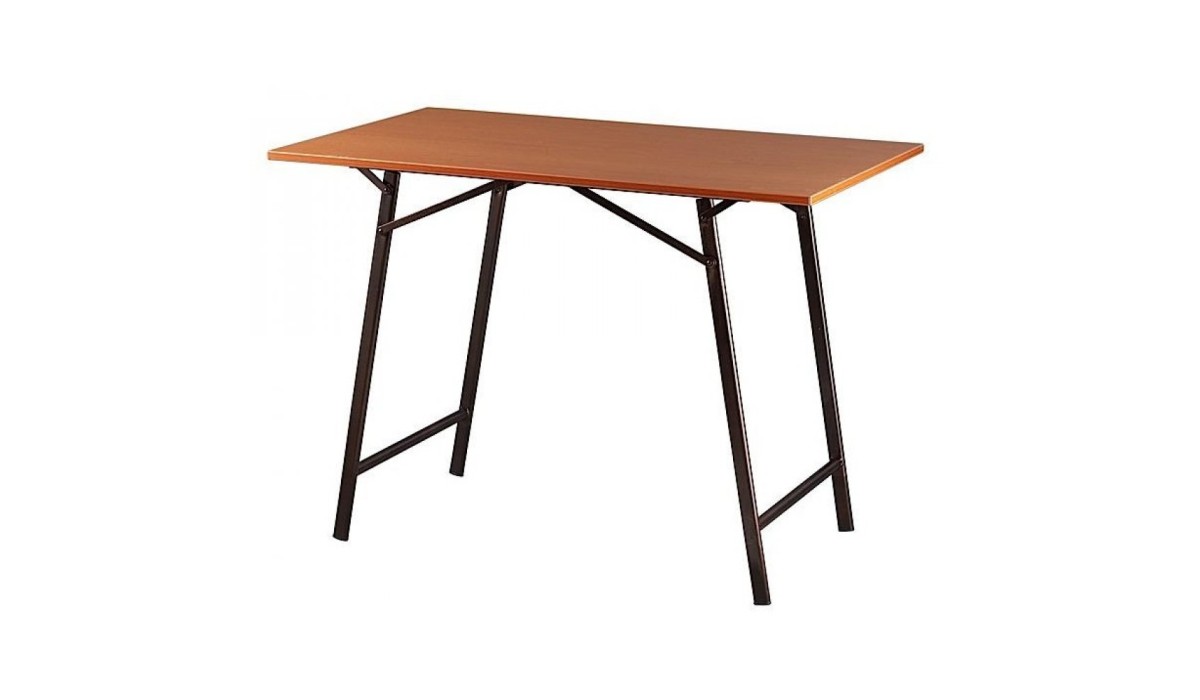 Τραπέζι μεταλλικό σε χρώμα μαύρο/καφέ 70x110x74,5 | Mycollection.gr