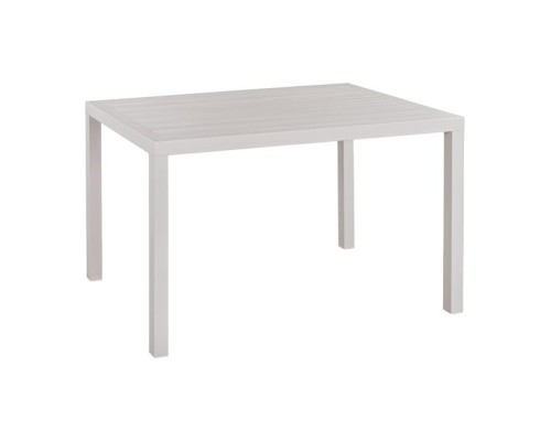 Τραπέζι αλουμινίου 120Χ80 λευκό Hm5570.01