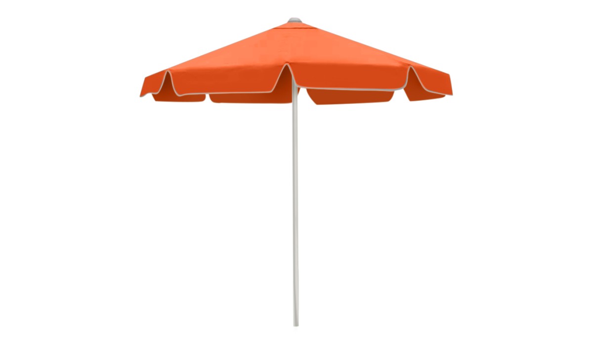Ομπρέλα μεταλλική επαγγελματική σε πορτοκαλί χρώμα Ø2m | Mycollection.gr