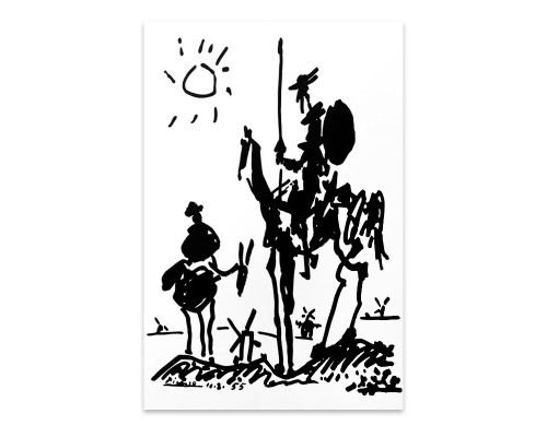 Πίνακας σε καμβά "Don Quixote" ψηφιακής εκτύπωσης 50x75x3εκ.