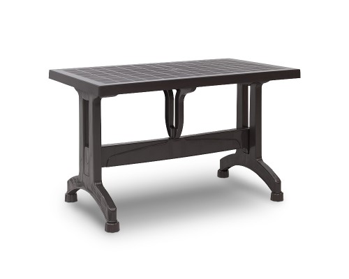 Τραπέζι πολυπροπυλενίου Callan χρώμα καφέ 120x70x73εκ.