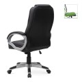 Καρέκλα γραφείου διευθυντική Robie από τεχνόδερμα χρώμα μαύρο 64x62x108/118εκ. | Mycollection.gr
