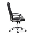 Καρέκλα γραφείου διευθυντική Arial από τεχνόδερμα χρώμα μαύρο 62x63x112/122εκ. | Mycollection.gr