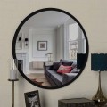 Καθρέπτης τοίχου Glob Μegapap από μελαμίνη χρώμα μαύρο 59x2x59εκ. | Mycollection.gr