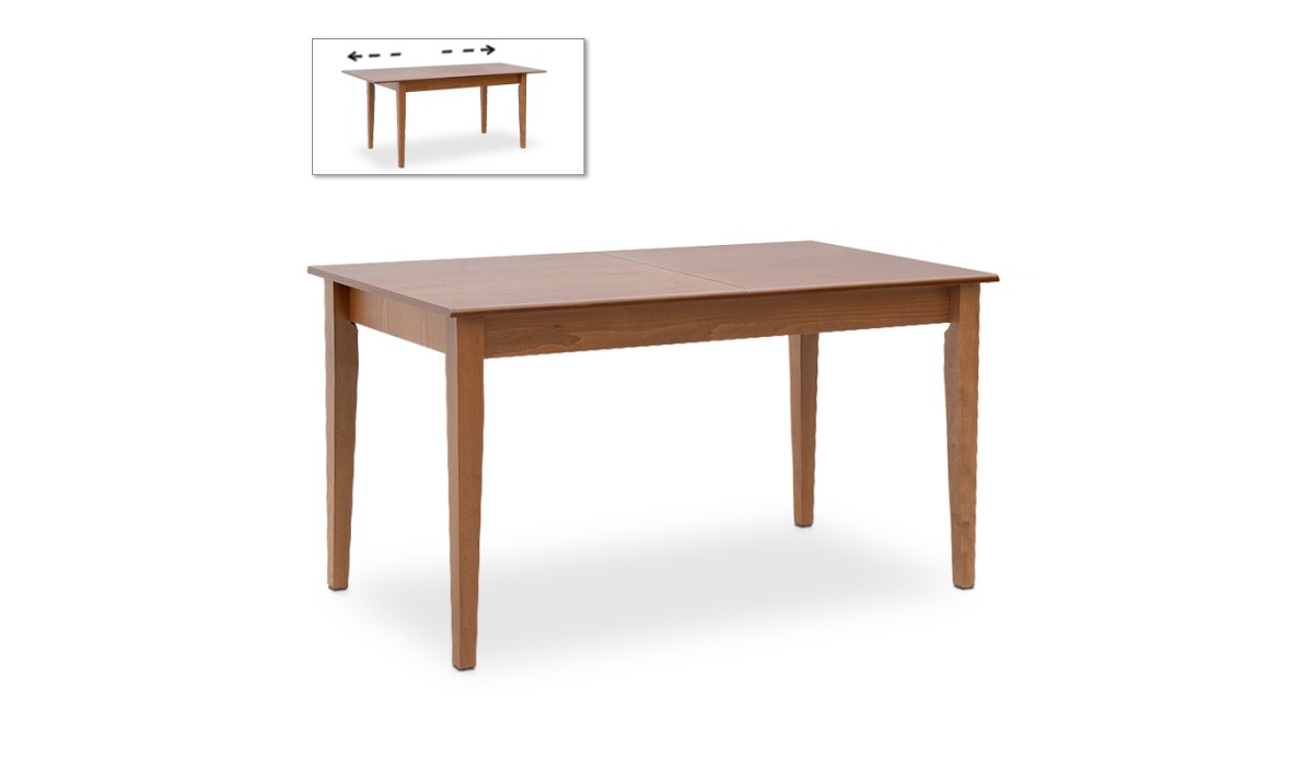 Σετ τραπεζαρίας Adare 5 τμχ μασίφ ξύλο - MDF με επεκτεινόμενο τραπέζι 140/180x78x77εκ. | Mycollection.gr