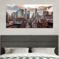 Πίνακας σε καμβά "New York Manhattan" ψηφιακής εκτύπωσης 140x70x3εκ. | Mycollection.gr