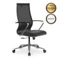Καρέκλα γραφείου B2-163K εργονομική με ύφασμα Mesh και τεχνόδερμα χρώμα μαύρο 58x70x103/117εκ. | Mycollection.gr