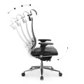 Καρέκλα γραφείου Samurai L2-6D εργονομική με ύφασμα TS Mesh και τεχνόδερμα χρώμα μαύρο 69x70x125/137εκ. | Mycollection.gr