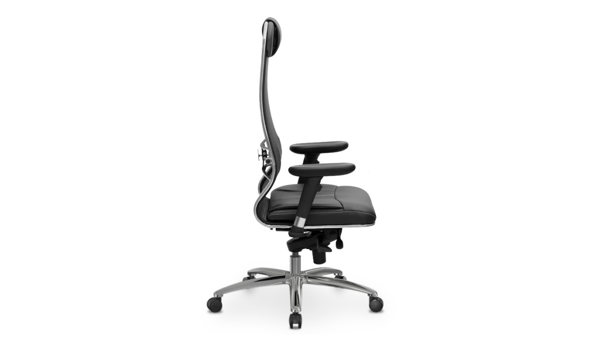 Καρέκλα γραφείου Samurai L1-2D εργονομική με ύφασμα TS Mesh και τεχνόδερμα χρώμα μαύρο 69x70x122/130εκ. | Mycollection.gr