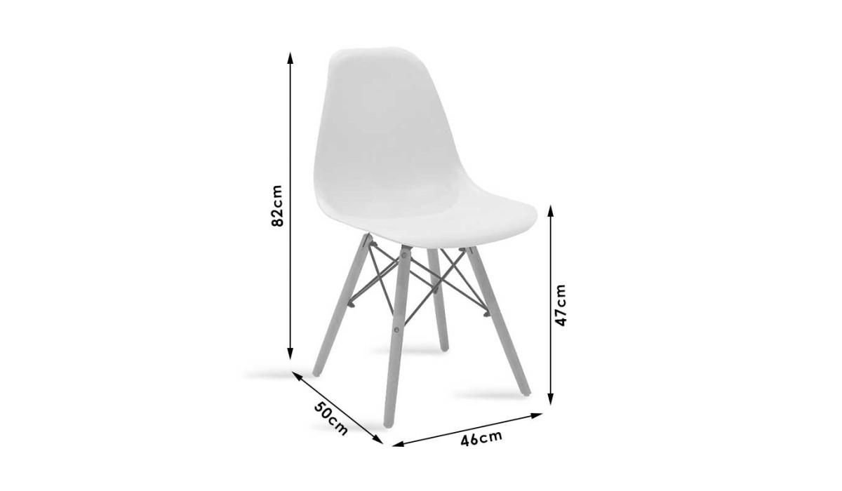 Καρέκλα Julita Pp Γκρι-Φυσικό Πόδι | Mycollection.gr