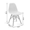 Καρέκλα Julita Pp Γκρι-Φυσικό Πόδι | Mycollection.gr