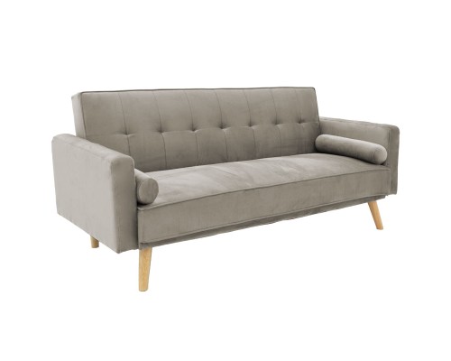 Καναπές-Κρεβάτι Success 3Θέσιος Βελούδο Γκρι 190X80X84Εκ