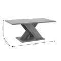 Τραπέζι Σαλονιού Solange Χρώμα Sonoma 110X55X47.5Εκ | Mycollection.gr
