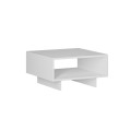 Τραπέζι Σαλονιού Hola Μελαμίνης Λευκό 60X60X32Εκ | Mycollection.gr