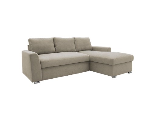 Γωνιακός Καναπές-Κρεβάτι Αριστερή Γωνία Belle Μπεζ 236X164X88Εκ