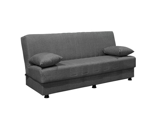 Kαναπές Κρεβάτι Romina 3Θέσιος Ύφασμα Ανθρακί 190X90X80Εκ