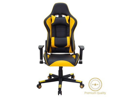 Καρέκλα Γραφείου Gaming Miel Pu Μαύρο-Κίτρινο