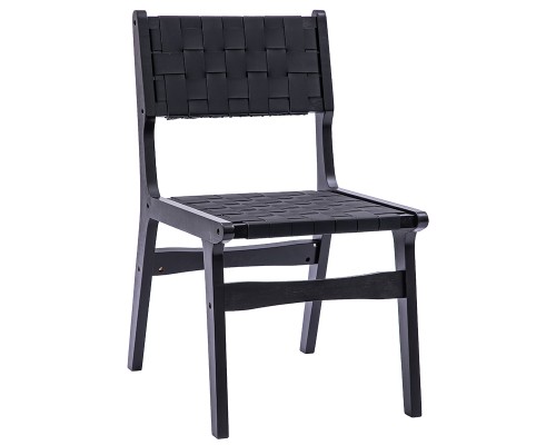 Καρέκλα Ridley Ξύλο-Pu Μαύρο