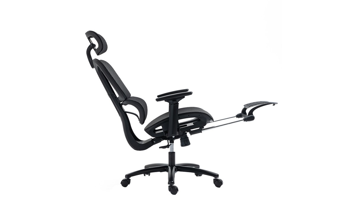 Καρέκλα Γραφείου Διευθυντή Με Υποπόδιο Verdant Premium Quality Mesh Χρώμα Μαύρο | Mycollection.gr