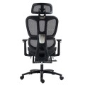 Καρέκλα Γραφείου Διευθυντή Με Υποπόδιο Verdant Premium Quality Mesh Χρώμα Μαύρο | Mycollection.gr