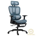 Καρέκλα Γραφείου Διευθυντή Με Υποπόδιο Verdant Premium Quality Mesh Χρώμα Μπλε | Mycollection.gr