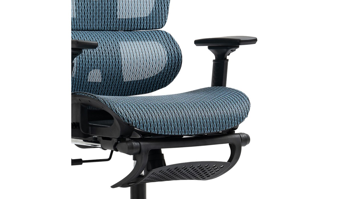 Καρέκλα Γραφείου Διευθυντή Με Υποπόδιο Verdant Premium Quality Mesh Χρώμα Μπλε | Mycollection.gr