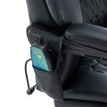 Καρέκλα Γραφείου Διευθυντή Thrive Premium Quality Μηχανισμός Massage-Θερμαινόμενη Πλάτη Pu Μαύρο | Mycollection.gr