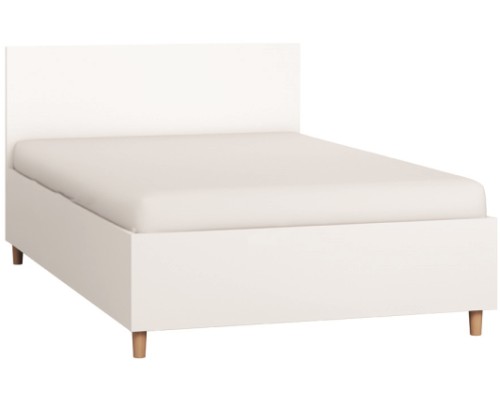 Κρεβάτι Simple-120 X 200-Λευκό από Μοριοσανίδα  125 x  202.5  x  89.5 εκ.