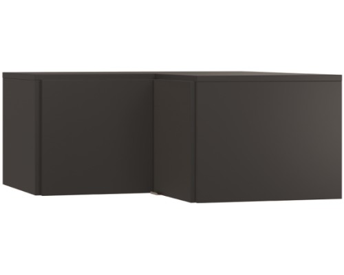 Πατάρι Γωνιακής Ντουλάπας Simple-Μαύρο από Μοριοσανίδα  101.5 x  103.5  x  45 εκ.