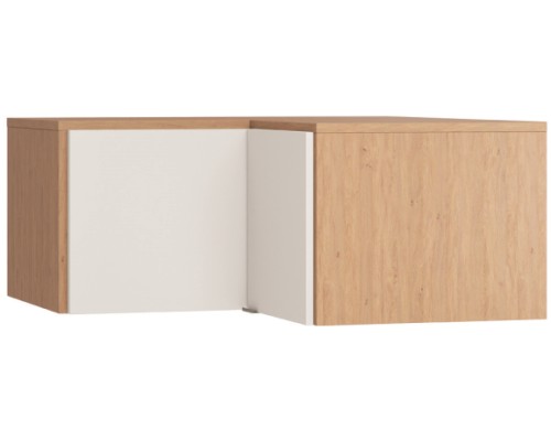 Πατάρι Γωνιακής Ντουλάπας Simple-Φυσικό - Λευκό από Μοριοσανίδα  101.5 x  103.5  x  45 εκ.
