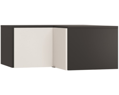 Πατάρι Γωνιακής Ντουλάπας Simple-Μαύρο - Λευκό από Μοριοσανίδα  101.5 x  103.5  x  45 εκ.