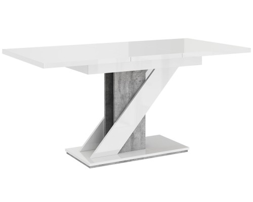 Τραπέζι Meva Επεκτεινόμενο-Leuko - Gkri από Μοριοσανίδα  120 x  80  x  75 εκ.